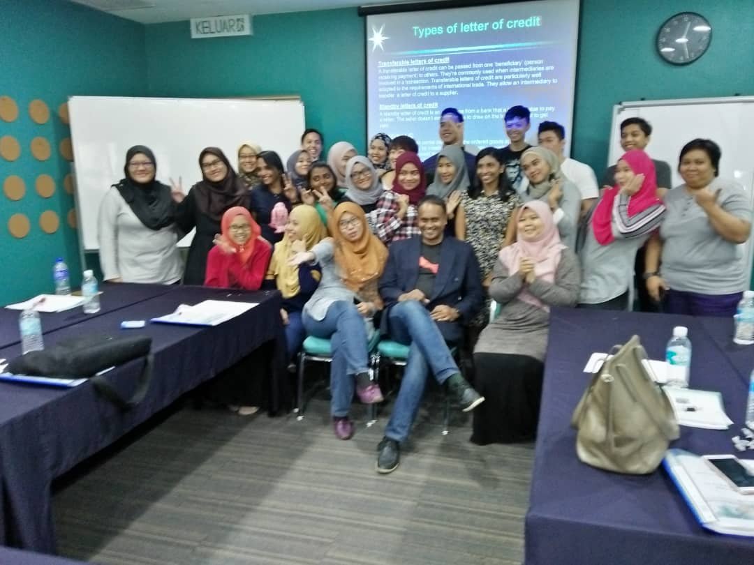 Training participants in session