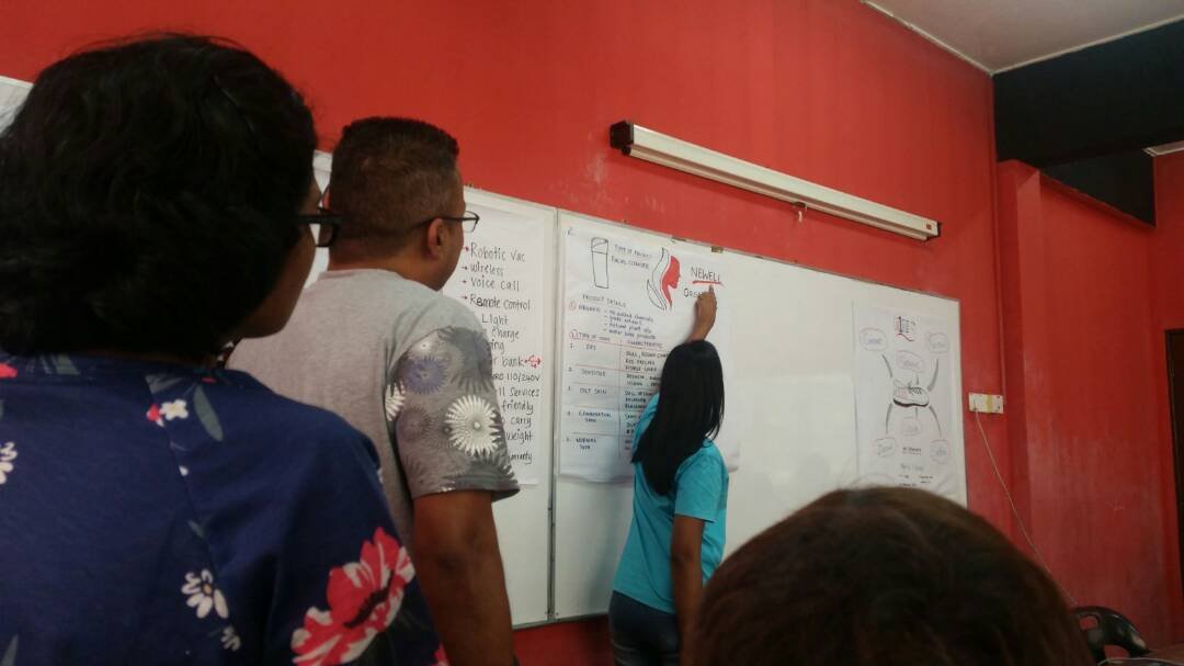 Facilitator leading a team workshop